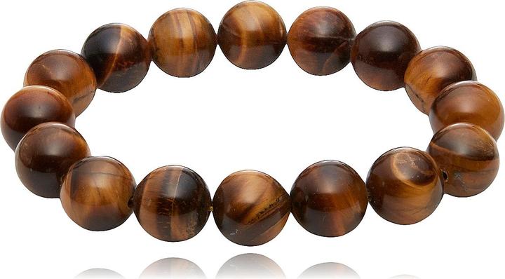Actual product image Leyda Bracelet Tiger Eye Brown (19.50 cm, Stone)