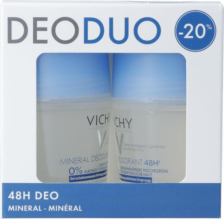 Actual product image Vichy - Deo Mineral 48h Duo Roll-on (2 x 50ml) (Roll-on, 50 ml)