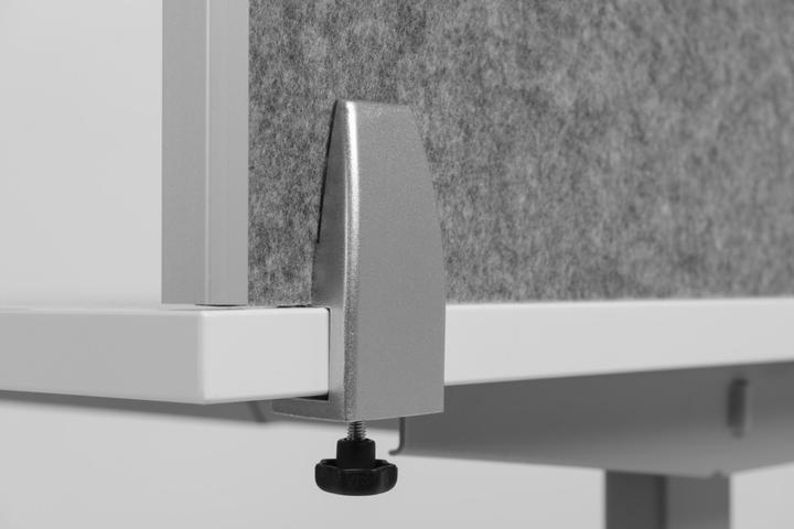 Actual product image Bakker Elkhuizen Bakker table divider round w.acrylic window grey backside