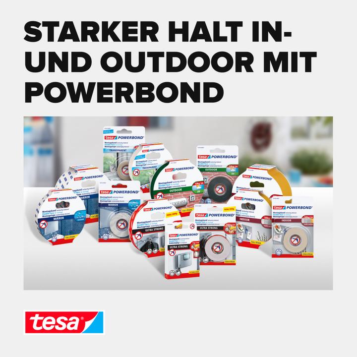Produktbild tesa Powerbond INDOOR doppelseitiges Montageband (19 mm)