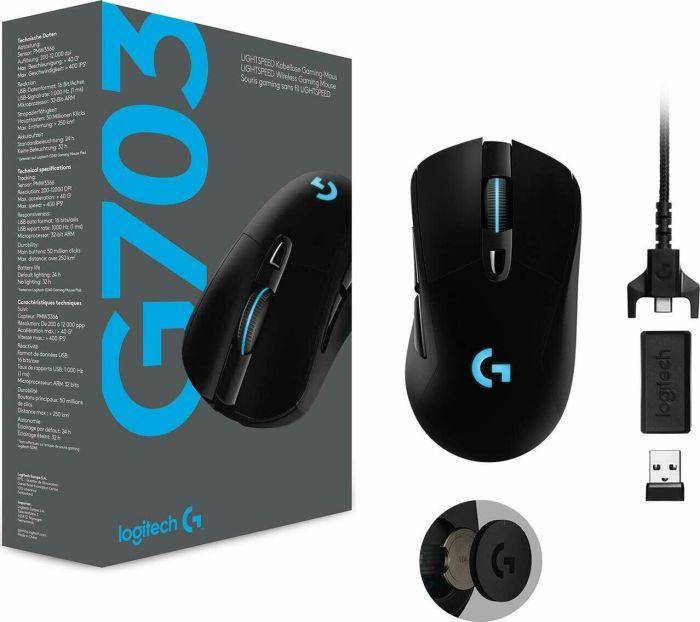 Immagine prodotto Logitech G G703 (Cablato, Senza fili)