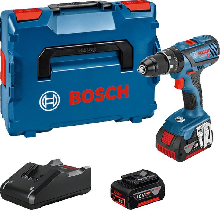 Actual product image Bosch Professional Cordless impact drill GSB 18V-28, 2 GBA 18V rechargeable batteries, quick charger GAL 18V-40 (Rechargeable battery operated)