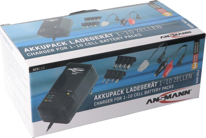 Image du produit AccuCell Chargeur de batterie ACS 110 NiCd, NiMH pour 1,2 Volt à 12 Volt AkkuPack