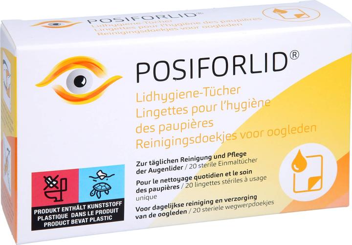 Immagine prodotto Pharma Medica Salvietta per l'igiene delle palpebre Posiforlid, 20 pezzi TUE (Panni pulizia)