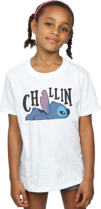 Actual product image Disney Girls Lilo And Stitch Chillin Cotton T-Shirt (152, 158)