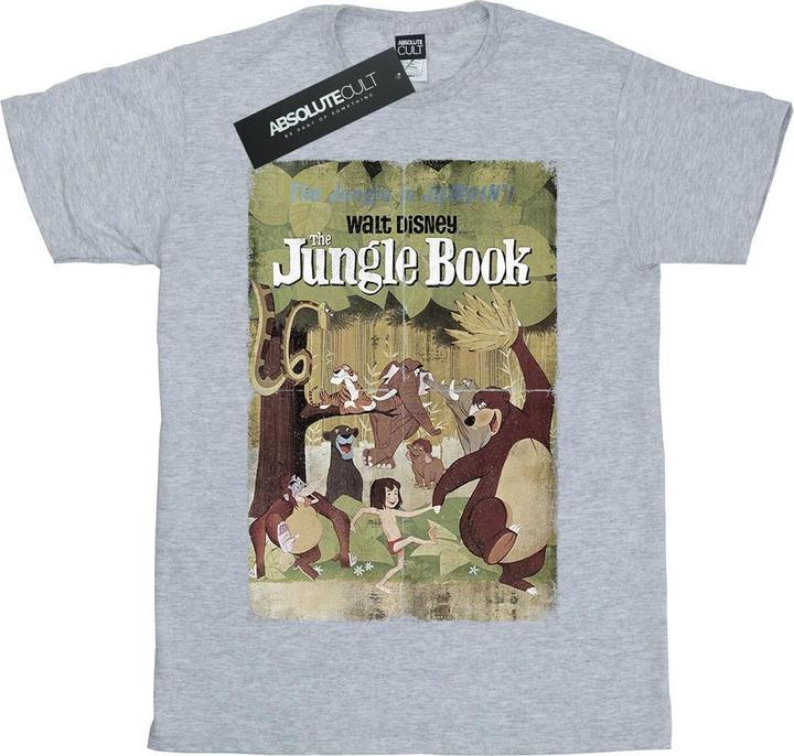 Actual product image Disney Boys The Jungle Book Retro Poster T-Shirt (152, 158)