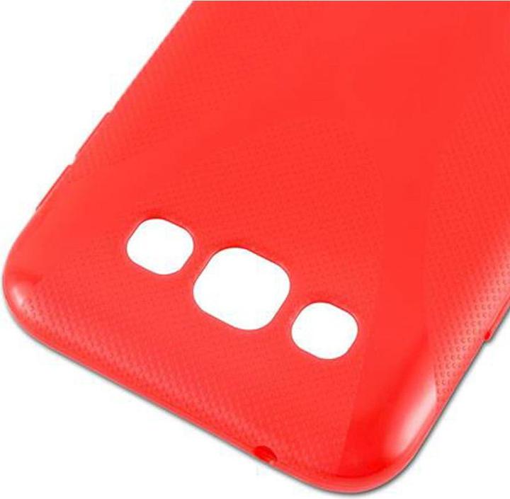 Actual product image Cadorabo TPU X-Line Cover (Samsung Galaxy E5)