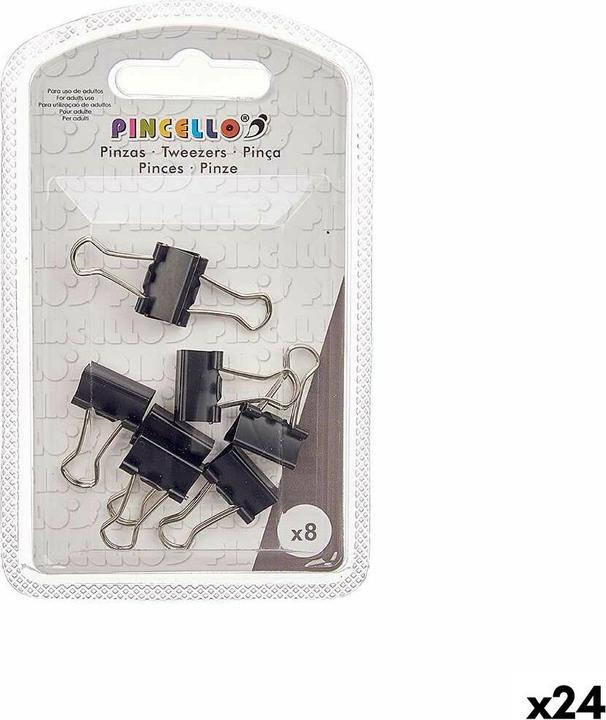 Immagine prodotto Pincello Graffette Clip piccole in metallo nero (24 pezzi) (24 x)