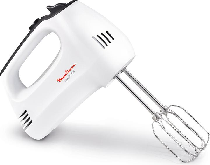 Actual product image Moulinex HM3101 Quick Mix Electric Whisk with Whips and Mixing Hooks, 300W (300 W)