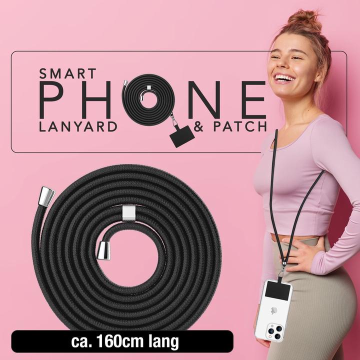 Image du produit Nalia Chaîne universelle pour téléphone portable à porter autour du cou avec pad