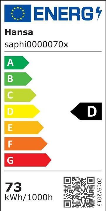 Energie-Label Hansa Stehleuchte Saphir LED Anthrazit (7500 lm)
