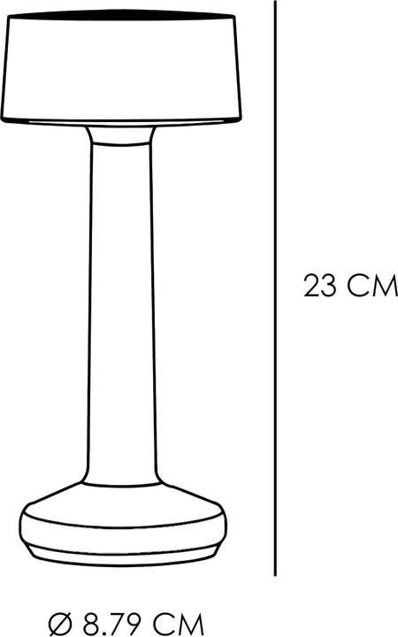 Produktbild ImagiLights Moments 6, Opal Metal Cylinder, Wireless Lampe, ohne Fernbedienung und Ladegerät (100 lm)