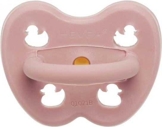 Image du produit Hevea Sucette Baby Blush caoutchouc naturel - canard, ronde (3 mois et +) (à partir de 3 M.)