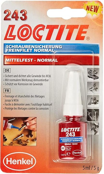 Actual product image Loctite Screw lock 243 (20 g, 5 ml)