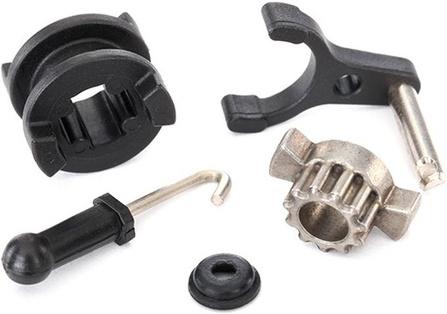 Produktbild Traxxas TRX-4 Drive hub, 2Gang shift dog/ shift fork/ shaft seal/ 2-speed
