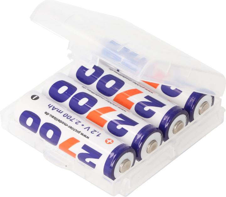 Actual product image XCell Team Champion rechargeable battery Mignon/AA 2700mAh Set of 4 including practical storage box AA (4 pcs., AA, 2700 mAh)