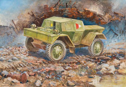 Actual product image Carson 1:100 British armored reconnaissance vehicle Dingo MK1 WA