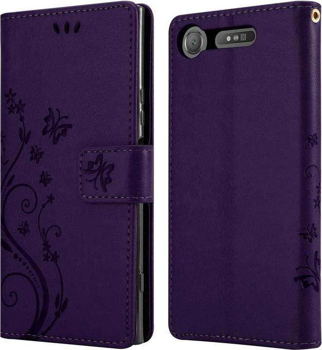 Image du produit Cadorabo Couverture du livre de fleurs (Sony Xperia XZ1)