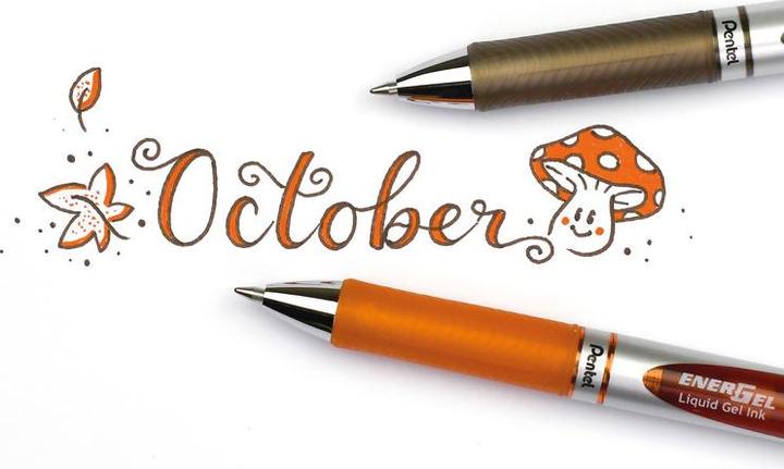 Actual product image Pentel EnerGel Xm Rétractable (Brown, 1 x)