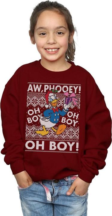 Immagine prodotto Disney Donald Duck Christmas Fair Isle Felpa Ragazze (140, 146)