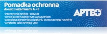 Produktbild Apteo Schützender Lippenstift mit den Vitaminen A und E - Nährender und feuchtigkeitsspendender