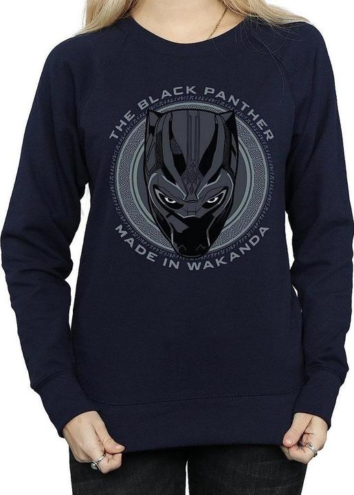 Immagine prodotto Black Felpa in cotone Made In Wakanda Donna/Ladri (L)