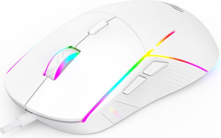 Actual product image Havit MS961 RGB Gaming Mouse 1200-12000 DPI (white) (Cable)
