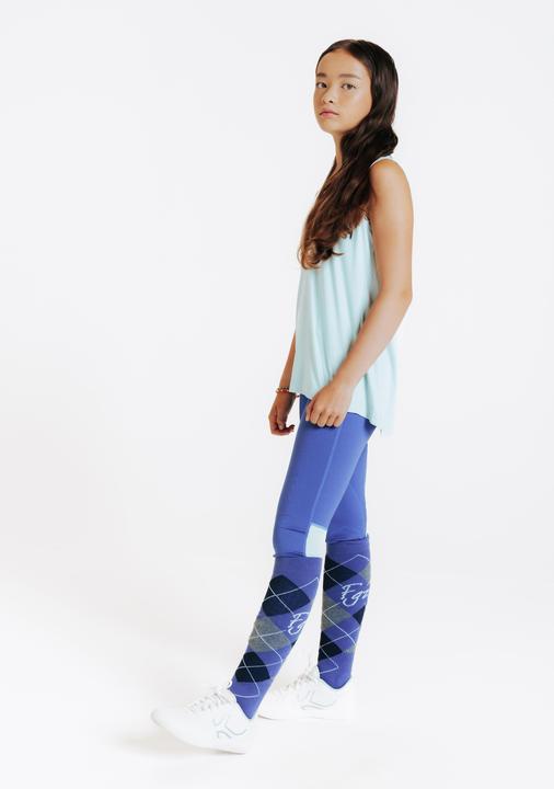 Immagine prodotto Fouganza Reitleggings 100 Light Kinder hellblau/graugrün (164)
