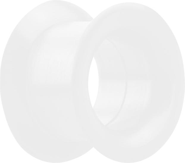Immagine prodotto Star Piercing Tunnel svasato bianco spesso (senza ottone, Silicone)