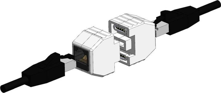 Immagine prodotto Allnet Accoppiamento TP-TP, CAT6A, presa, 1:1, 8-pin, RJ45, accoppiamento con fusibile magnetico, set da (Accoppiamento di rete)