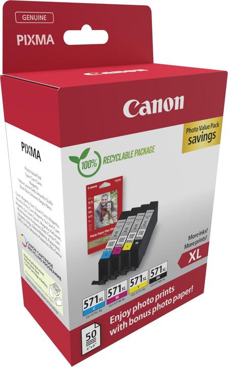 Actual product image Canon PGI-570XL/CLI-571 (M, C, Y, FC)