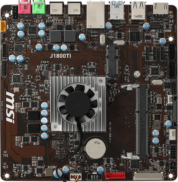 Actual product image MSI J1800TI - Celeron J1800/SO-DDR3/ITX/Bulk (BGA 1170, Mini-ITX)