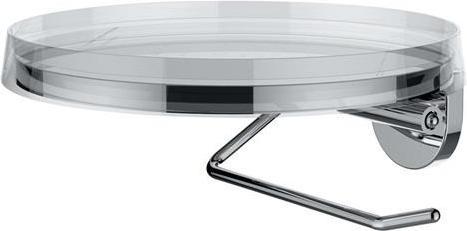 Laufen Kartell Toilettenpapierhalter, B/T: 185/185 mm, Deko-Disc kristallklar, H3843320040001