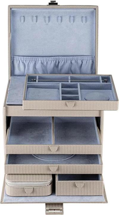 Image du produit Windrose 803955.07 - Coffret à bijoux XL avec étui de voyage Corbello taupe