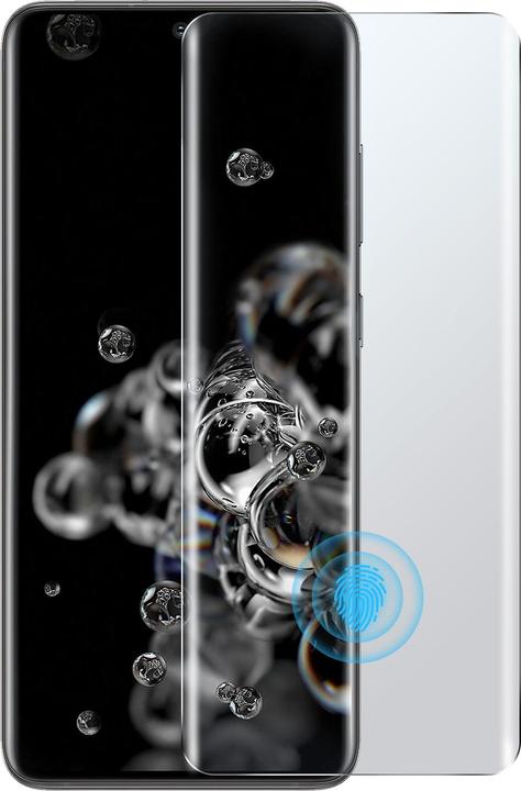 Actual product image Avizar Glass with liquid glue and UV light (1 Piece, Samsung Galaxy S20 Ultra)