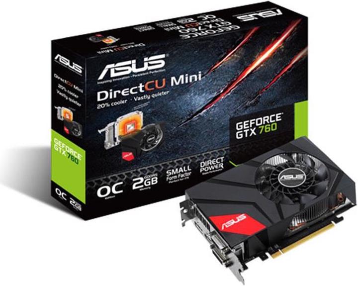 Image du produit ASUS Geforce GTX 760 DirectCU MINI (2.05 Go)