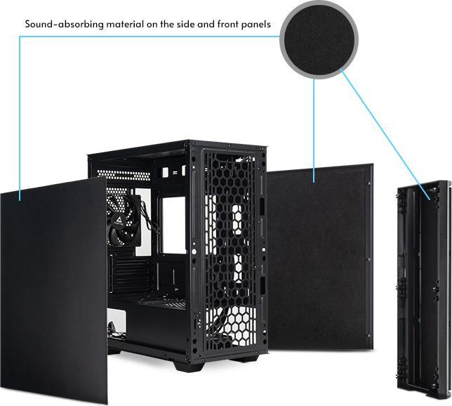 Actual product image Chieftec AZ-01B-OP (mATX, Mini-ITX, uATX)