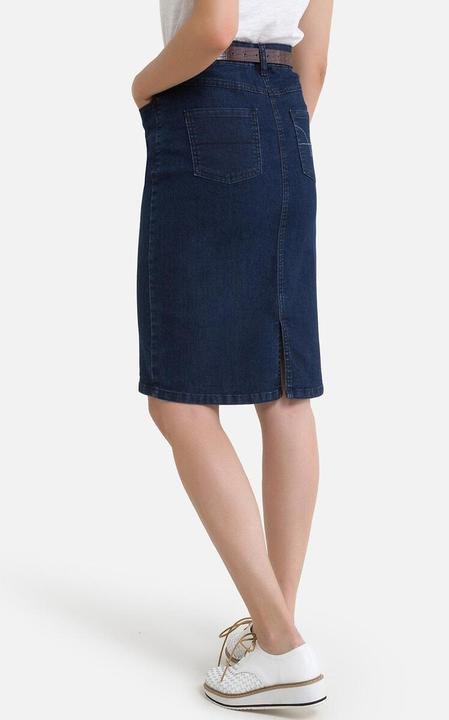 Actual product image Anne Weyburn Stretch denim denim skirt (42)