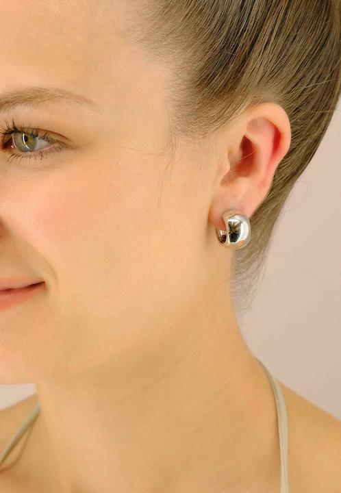 Actual product image Muau Creoles (Yellow gold, White gold, Red gold or silver)