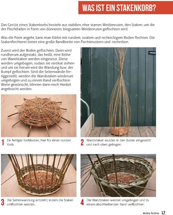 Produktbild Weidenkörbe flechten (Deutsch, Jonathan Ridgeon, 2016)
