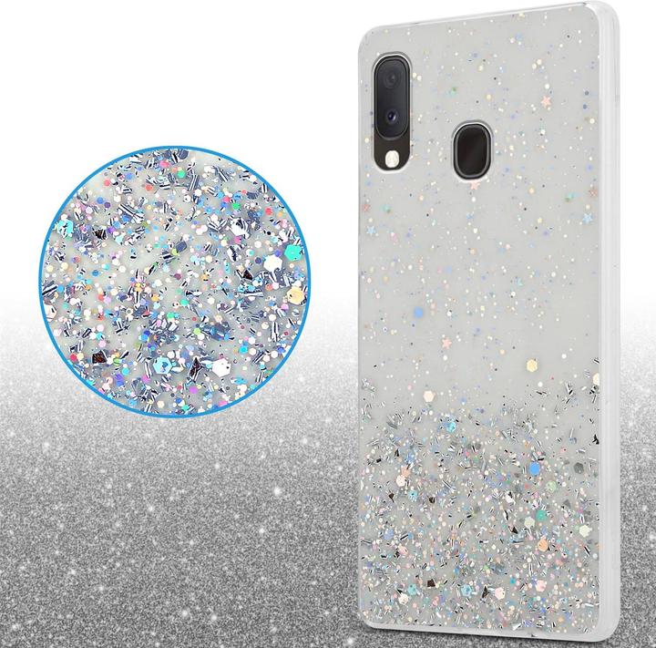 Image du produit Cadorabo Couverture TPU paillettes scintillantes (Samsung Galaxy A20e, Samsung Galaxy A10e)