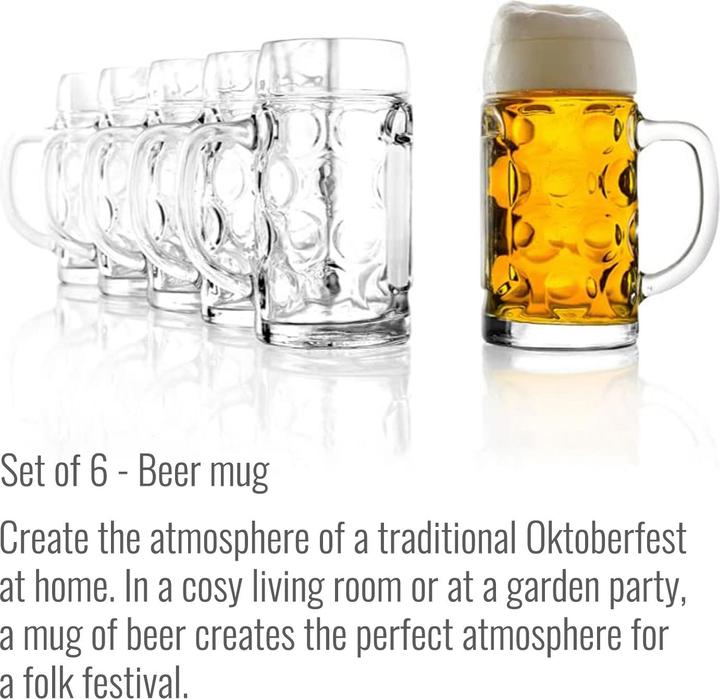 Produktbild Ich-zapfe Bierglas, Bierkrug 6er Set, ISAR - 0,3 Liter (0.30 l, 1 x)