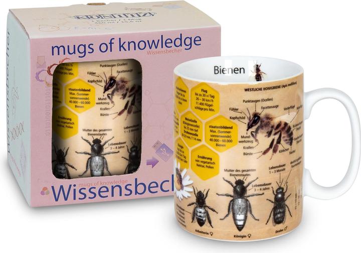 Könitz Coffee Mug Knowledge Bee 490 ml, 1 piece, Multicolor (490 ml, 1 x)