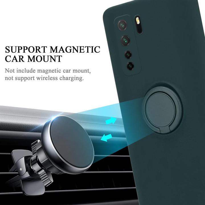 Productafbeelding Cadorabo TPU Vloeibare Ring Silicone Hoesje (Huawei Nova 6 SE, Huawei P40 Lite, Huawei Nova 7i)