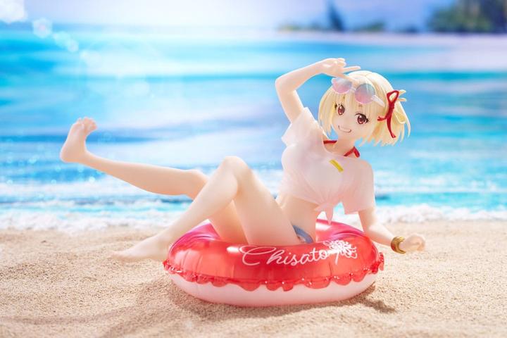 Actual product image Taito Prize Lycoris Recoil Aqua Float Girls PVC Statue Chisato Nishikigi 10 cm