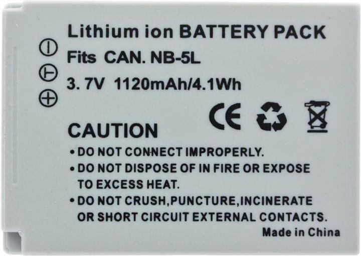 Image du produit Canon Batterie NB-5L, IXUS 800IS, SD700, SX200 (Batterie)