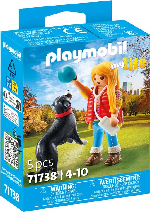 Immagine prodotto Playmobil 71738 Donna con cane da montagna (71738, Playmobil La mia vita)