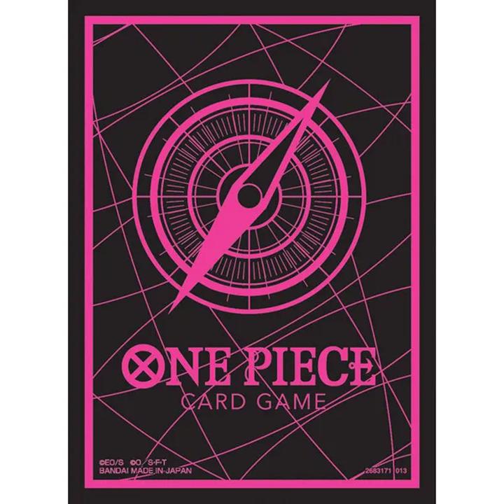 Produktbild Bandai One Piece Card Game - Official Sleeves Set No. 6 - Black & Pink (70 Sleeves)
