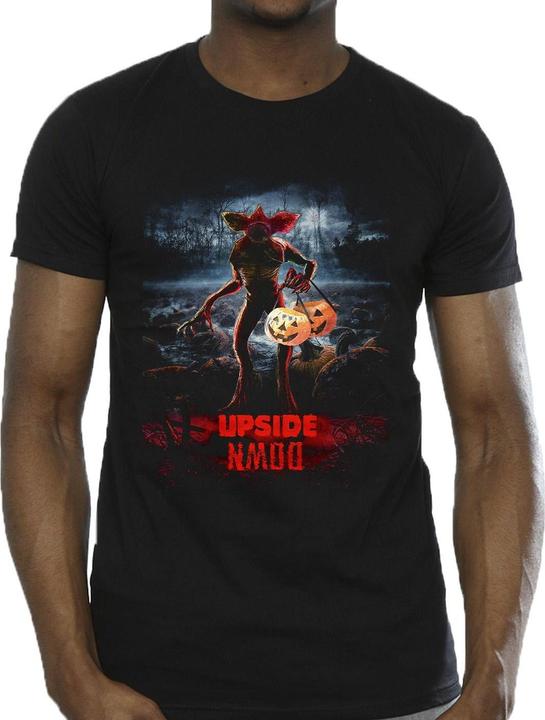Immagine prodotto Netflix Stranger Things Pumpkin Upside Down Maglietta Uomo (4XL)