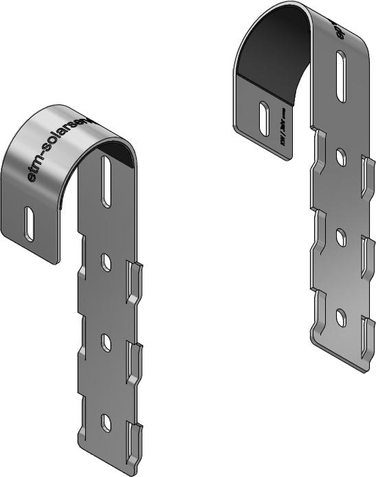 Actual product image Autarking Solar Hook BalconySolar - Fixing Set - Type R